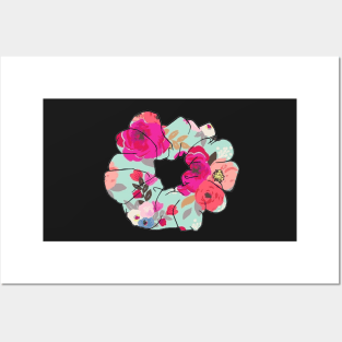 Floral Scrunchie Posters and Art